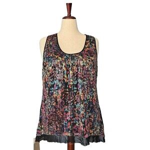 Lane Bryant Multicolor All Over Sequin Tank Top Shirt Pullover  Size 18